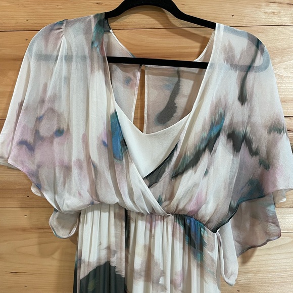 Alice + Olivia Baska Watercolor Silk Dress Size M - Picture 13 of 14